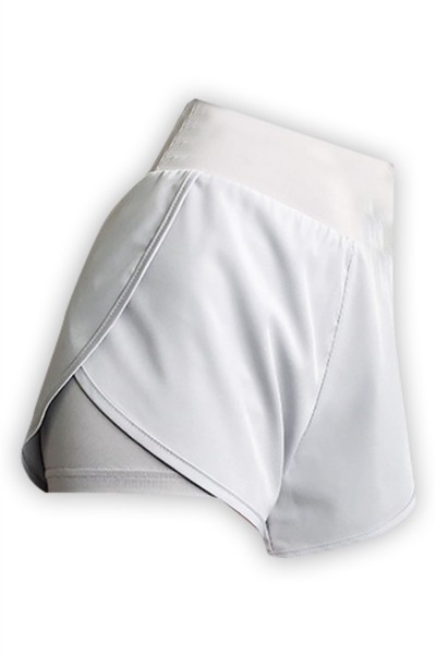 Fitness shorts women's anti-glare running loose quick-drying sports pants high waist fake two-piece yoga hot pants sports hot pants sports wide pants high waist sports pants SKSP030 detail view-2